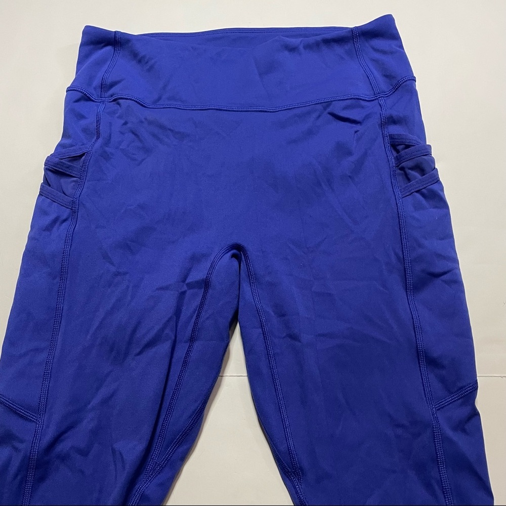 Fabletics Motion365 Full Length Ankle Crop Athleisure Gym Leggings w/ Pockets - Picture 4 of 8